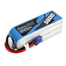 Gens Ace 5600mAh 6S1P 22.2V 80C Lipo Battery Pack With EC5 Plug