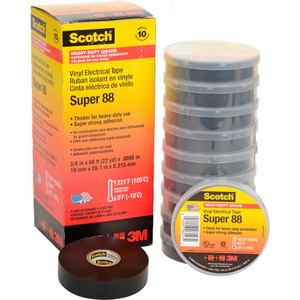 3/4" X 66' 3m™ Scotch® Vinyl Electrical Color Coding Tape (pack of 10)
