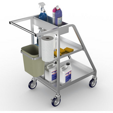 All Welded Aluminum Cleaning Sanitation Cart 39"L x 21"W x 41"H Winholt D-2032-MP