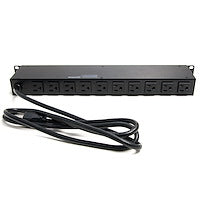 1U Rackmount PDU with 16 Outlets and Surge Protection Rack Solution