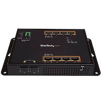 30W Industrial 8 Port Gigabit PoE+ Switch w/2 SFP MSA Slots IP-30/-40 C to 75 C Layer/L2 Switch Hardened GbE Managed