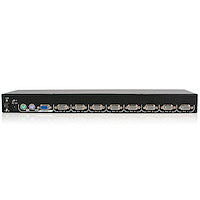 8-port KVM Module for Rack-mount LCD Consoles Use With a Separate PS/2 Keyboard and Mouse Steel