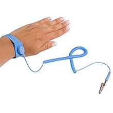 ESD Anti Static Wrist Strap Band with Grounding Wire Working on Electronics Blue