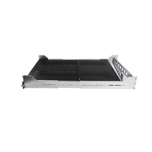 2U 19” Vented Sliding Server Rack Tray Shelf 24" Deep Holds Upto 50.1 lbs With Cable Management Arm Steel Black