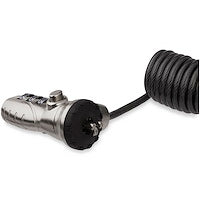 Self-Coiling Laptop Cable Lock Portable 3-Digit Combination Security Cable Lock for K-Slot 6ft Steel Cable Lock