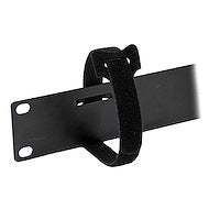 1U Cable Management Panel with Hook and Loop Strips for Server Racks