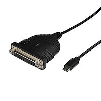 USB-C to Parallel Printer Cable and Connect to a DB25 Parallel Printer USB-Powered