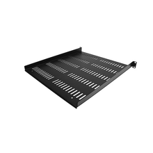 1U Universal Vented Server Rack Shelf Rackmount Cantilever 20" Deep Tray Holds Upto 55lb/25kg for 19" Network Equipment Rack Steel Black