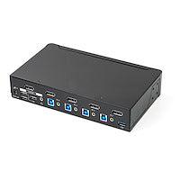 4 Port DisplayPort KVM Switch USB 3.0 4K 30Hz Sharing Additional Peripheral Devices