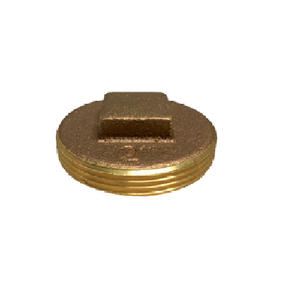 2-1/2" Brass Raised Head Cleanout Plug Fittings 970302