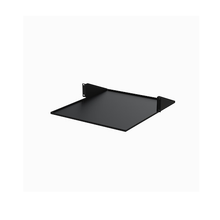 2U 19" 2-Post Network Rack Shelf Mount 20" Deep Center Cantilever Tray Steel Holds Upto 75lb For AV/Data Equipment