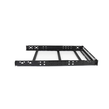 1U 19" Fixed Adjustable Depth Universal Server Rack Rails Steel Black