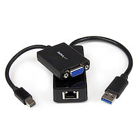 Lenovo ThinkPad X1 Carbon VGA and Gigabit Ethernet Adapter Kit USB 3.0 to GbE Black