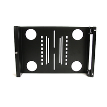 7U Universal Swivel VESA LCD Mounting Bracket For 19" Rack or Cabinet Steel Black