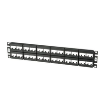 19" Racks and Cabinets Patch Panel 48 Port Modules for Unshielded Applications Black
