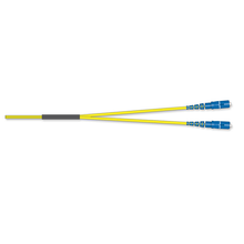 Standard LCUPC Duplex SM SMF 2F Zipcord Plenum Standard Yellow Jacket 3 Meters CORNING-C 040402R5820003M