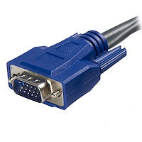 6 ft Ultra-Thin USB Using a Single Thin VGA 2" 1 KVM Cable Mini-Coax Wire