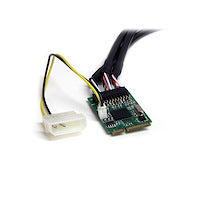 3 Port 2b 1a 1394 Mini PCI Express FireWire Card Adapter Low Profile Green