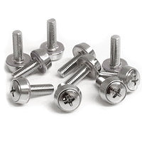 M5 x 12mm Mounting Screws Rack-Mountable Silver (Pack of 100)