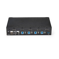4-Port HDMI KVM Switch USB 3.0 1080p Sharing Additional Peripheral Devices