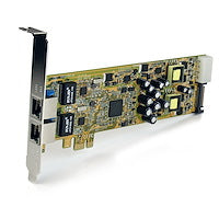 Dual Port PCI Express Gigabit Ethernet PCIe Network Card Adapter Built-in SATA and LP4 Molex power connector
