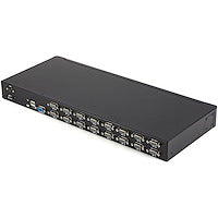 1U 16 Port Rackmount USB KVM Switch Kit with OSD and Cables and Accessories