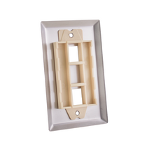 2-Port Stainless Steel Wall Plate 304-J2653/2P/S (Pack of 10)