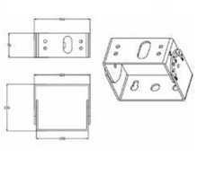 LS Series – LED Shoebox & Area Fixtures 100 & 150W Yoke Bracket