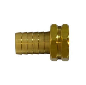 1" X 3/4" Hose Barb X Female Garden Hose Swivel Adapter Brass Fittings 30044