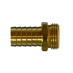 3/4" Hose Barb X 3/4" Male Garden Hose Adapter Brass Fittings 30042