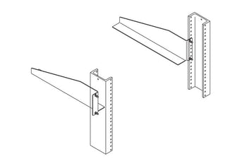 Equipment Support Bracket; Black CPI 12312-701