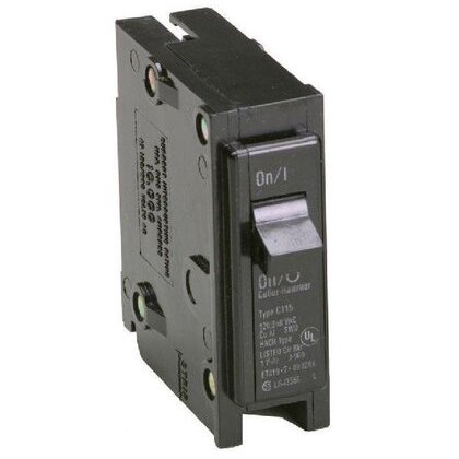 Eaton BR150 1 Pole 50 Amp Plug In Circuit Breaker 120/240 VAC 10 kA