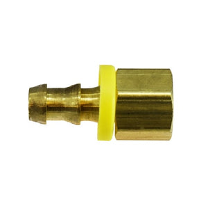 1/2" X 3/4" Push On Hose Barb X Fip Adapter Brass Fittings 30396