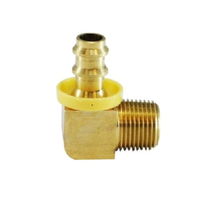 1/2" X 3/8" Push On Hose Barb X MIP Adapter Brass Fittings 30382