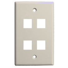 4-Port Keystone Wall Plate (Pack of 50)
