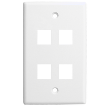 4-Port Keystone Wall Plate (Pack of 50)