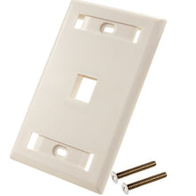 1-Port Wall Plate With ID Window (Pack of 50)