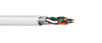 Belden 6343FE 18 AWG 4 Pair Overall Shielded Twisted CMP Security And Alarm Cable (500FT, 1000FT)