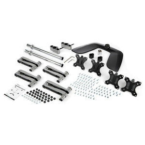 Desktop Quad Monitor Stand Ergonomic VESA 4 Monitor Arm 2x2 up to 32