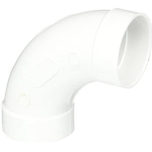 1/2" W Socket Connection 90° Elbow Sweep Schedule 40  PVC Elbow 406-005SS
