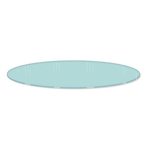 30" Diameter Glass Shelf Topper For Round Racks Econoco 30DGLI (Pack of 2)