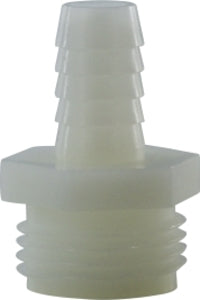 1/2" Hose Barb X Male Garden Hose White Nylon Adapter 31040