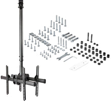 Dual TV Ceiling Mount Back to Back Heavy Duty Hanging Dual Screen Mount with Adjustable