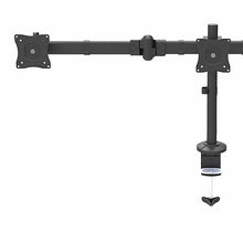 Desk Mount Triple Monitor Arm Ergonomic VESA 3 Monitor Mount up to 27 Articulating & Height Adjustable Pole Mount