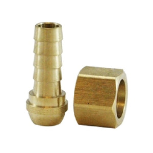 3/16" Hose  X 1/4" NPSM Hose Barb X Ball End Swivel Brass Fittings 32068