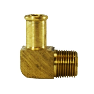 1/2 X 3/8 Bubble Barb X Mip 90 Degree Elbow Hose Barb Brass Fittings