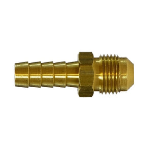 1/4" Hose Barbed X 1/4" Male BSPT Hose Barb X Male Flare 45 Degree Adapter Hose Barb Brass Fittings 32081