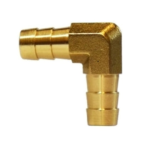 3/8" Hose Barb X 1/2" Hose Barb 90 Degree Elbow Brass Fittings 32417