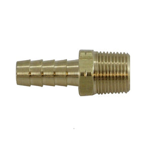 1/4" Hose X 1/8" BSPT Rigid Male Adapter Brass Fittings 32450