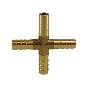 1/4" Hose Barbed Cross Brass Fittings 32608
